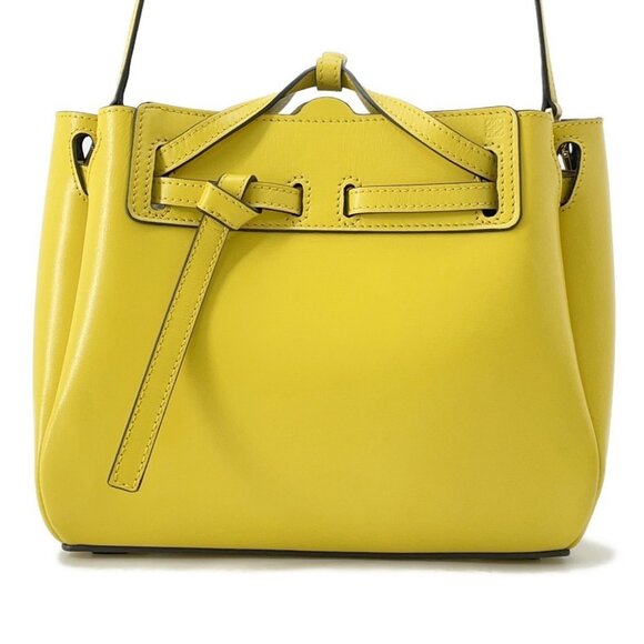 LOEWE Lazo 2-Way Handbag Size Mini Leather Yellow 329.74.Z71 - Picture 1 of 15